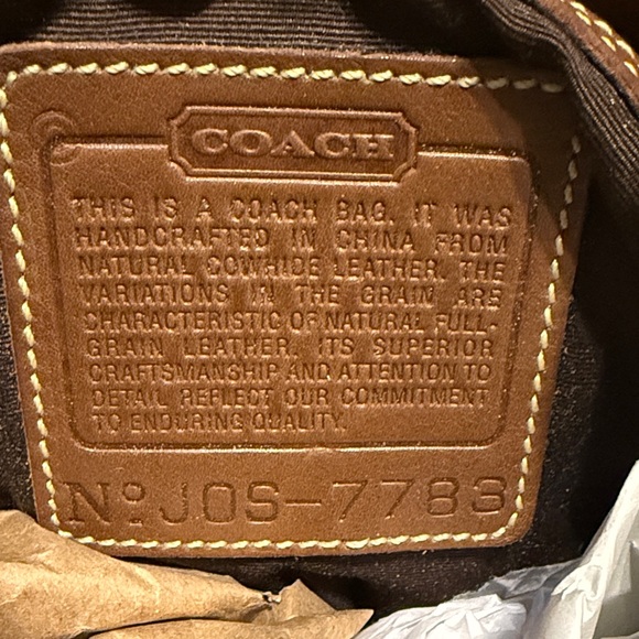 Coach Elegant Brown Leather Shoulder Bag The Coach Hamptons 7789 Hobo bag - Picture 8 of 14